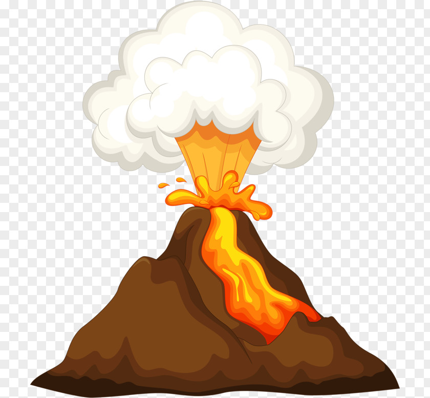 Cartoon Volcanic Glass Mountain PNG