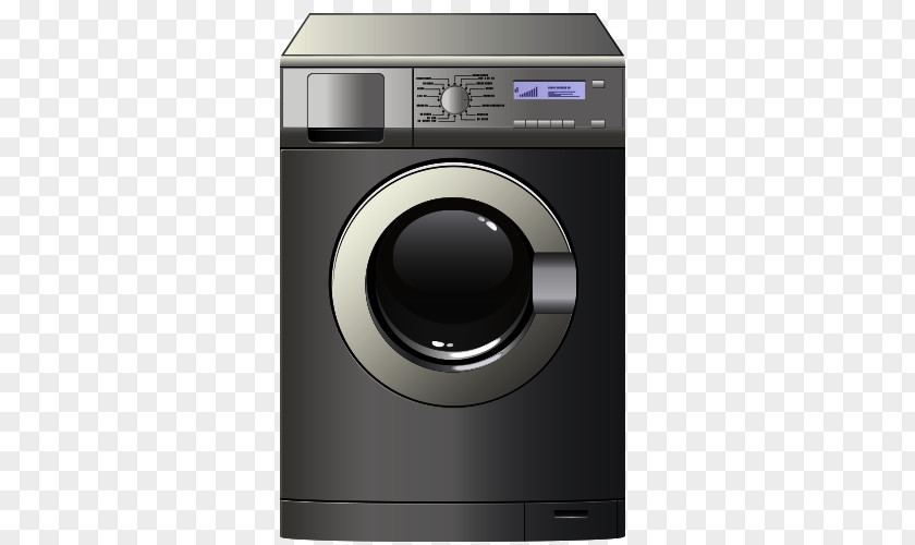 Cartoon Wardrobe Washing Machine PNG