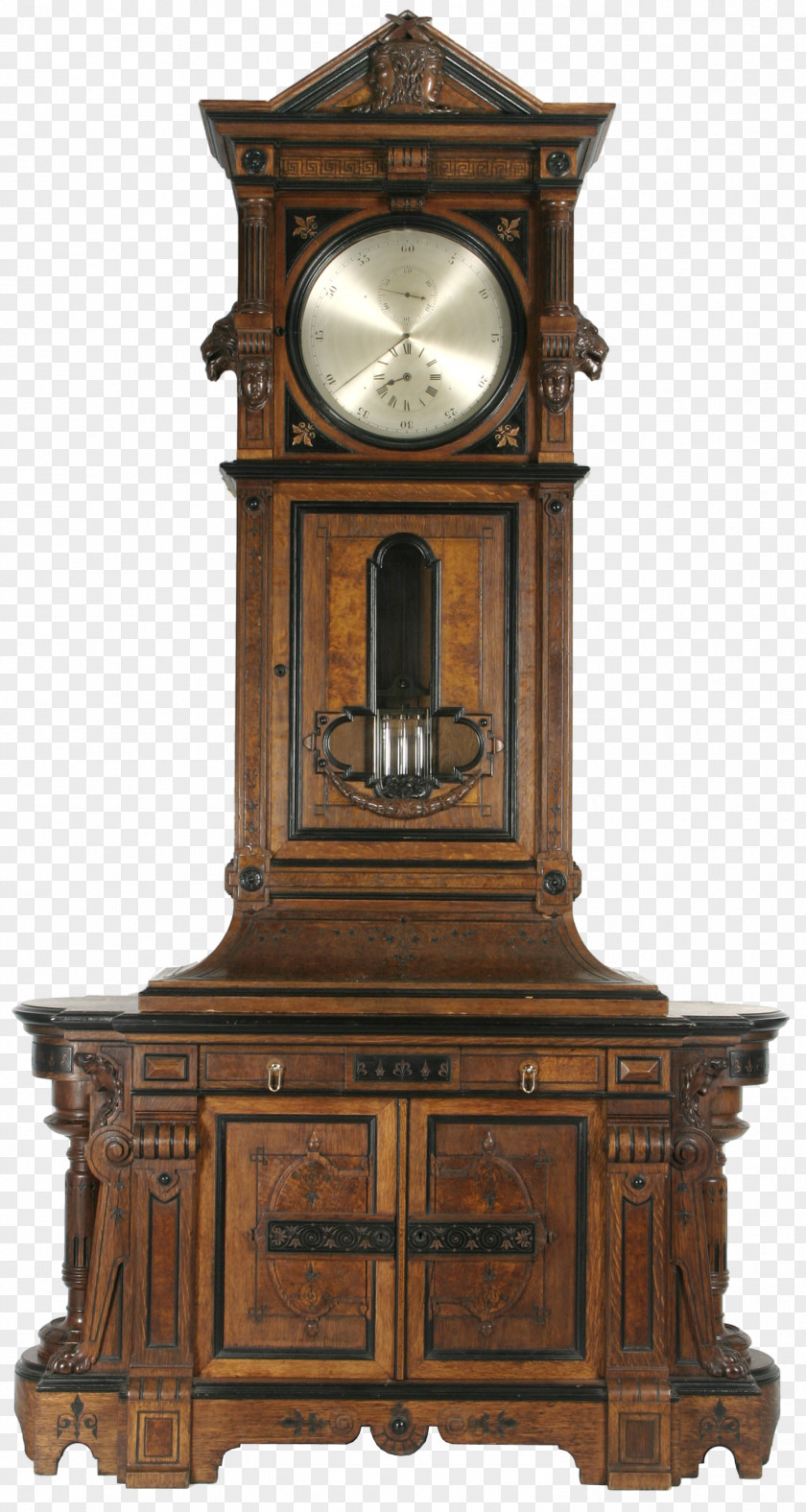 Clock Floor & Grandfather Clocks Furniture Astronomical Antique PNG