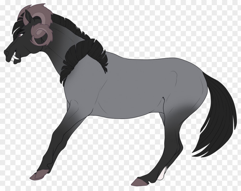 Degenerate Mane Mustang Stallion Foal Colt PNG