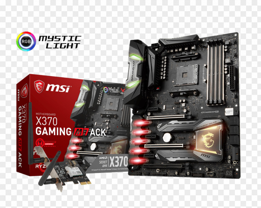 Gaming Motherboard Socket AM4 Micro-Star International ATX Ryzen PNG