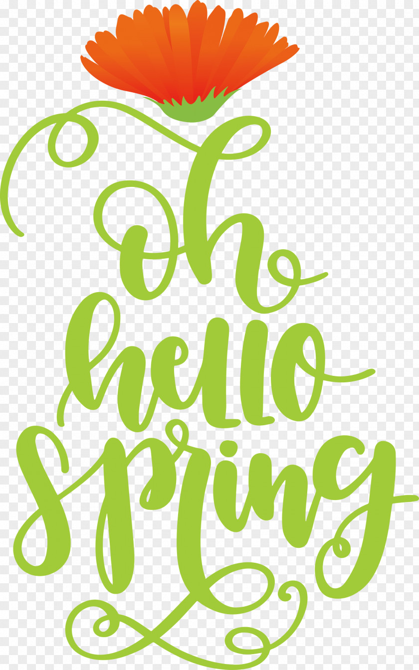 Hello Spring Oh PNG