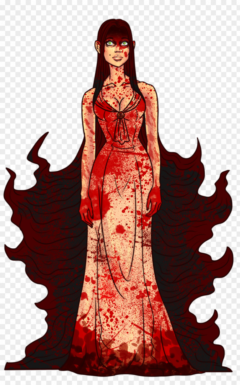 Woman Illustration Gown Legendary Creature Female PNG