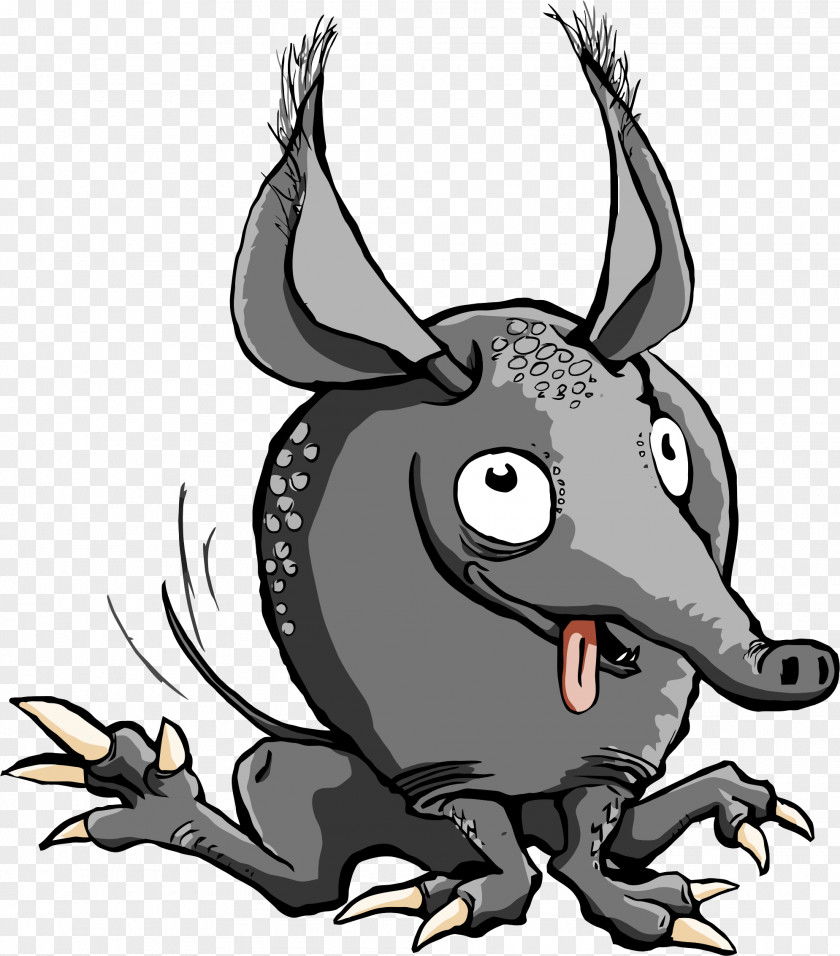 Cartoon Image Nine-banded Armadillo Animal Armour Clip Art PNG