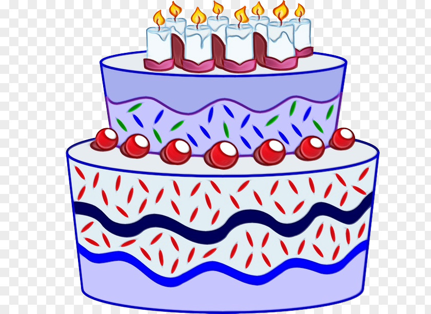 Cuisine Cream Birthday Cake Drawing PNG