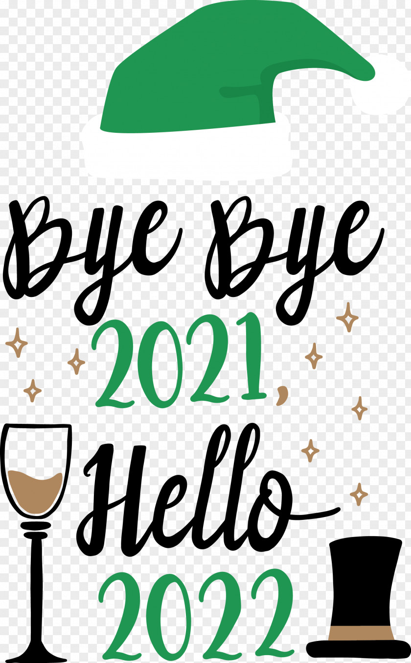 Hello 2022 New Year PNG