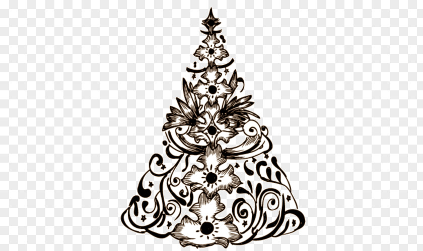 Temporary Tattoo Christmas Tree Drawing PNG