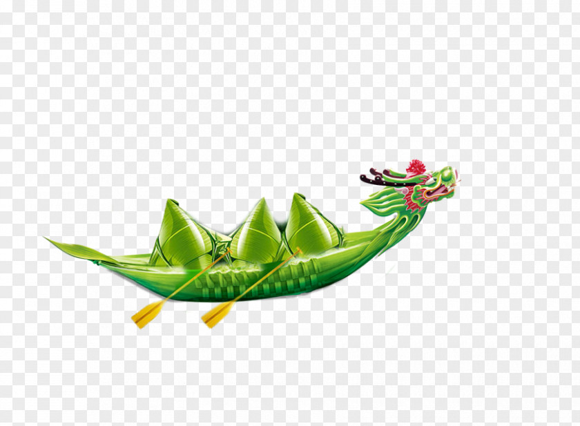 Cartoon Dragon Boat Dumplings Zongzi Festival Bateau-dragon PNG