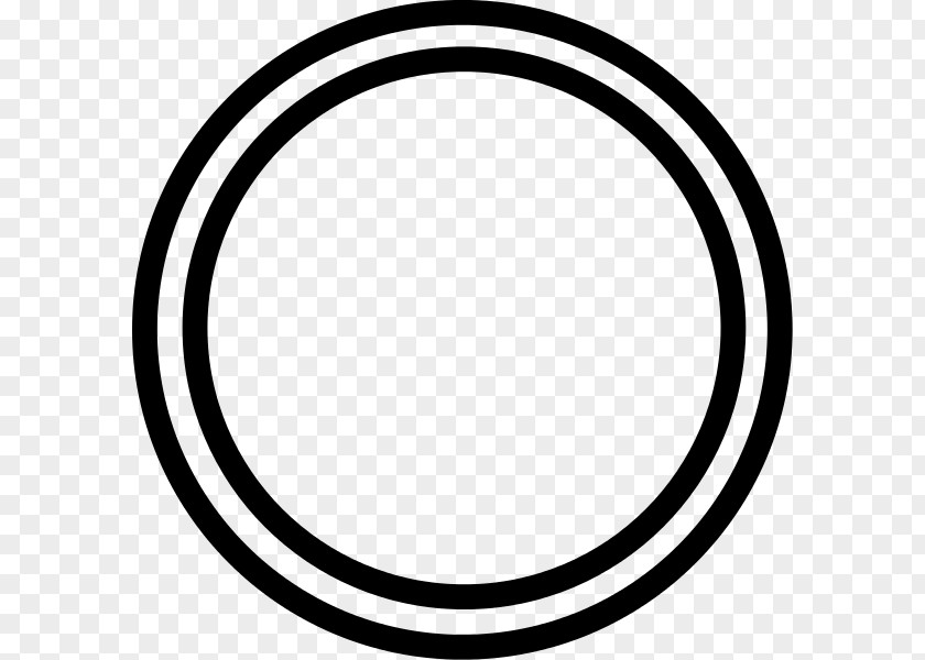 DOUBLE Circle White Clip Art PNG