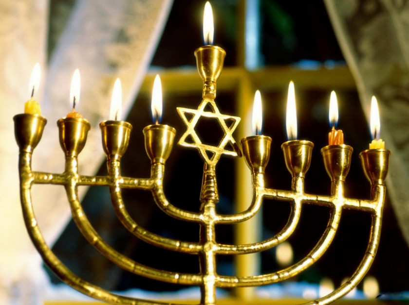 Jewish Holidays Temple In Jerusalem Menorah Hanukkah Judaism Holiday PNG