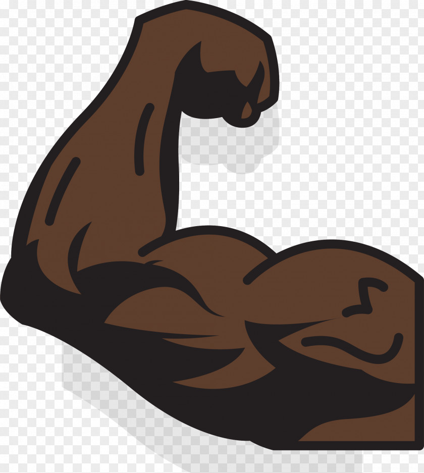 Strong Black Arm Icon PNG