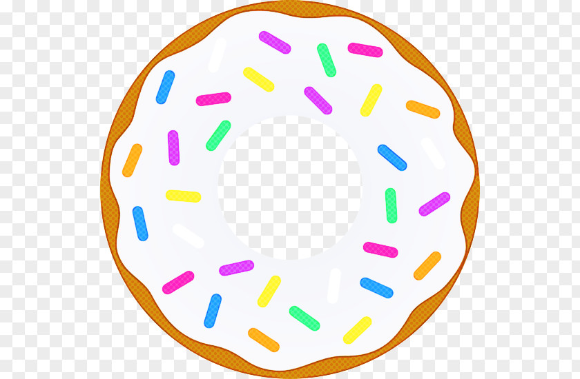 Doughnut Yellow Sprinkles PNG