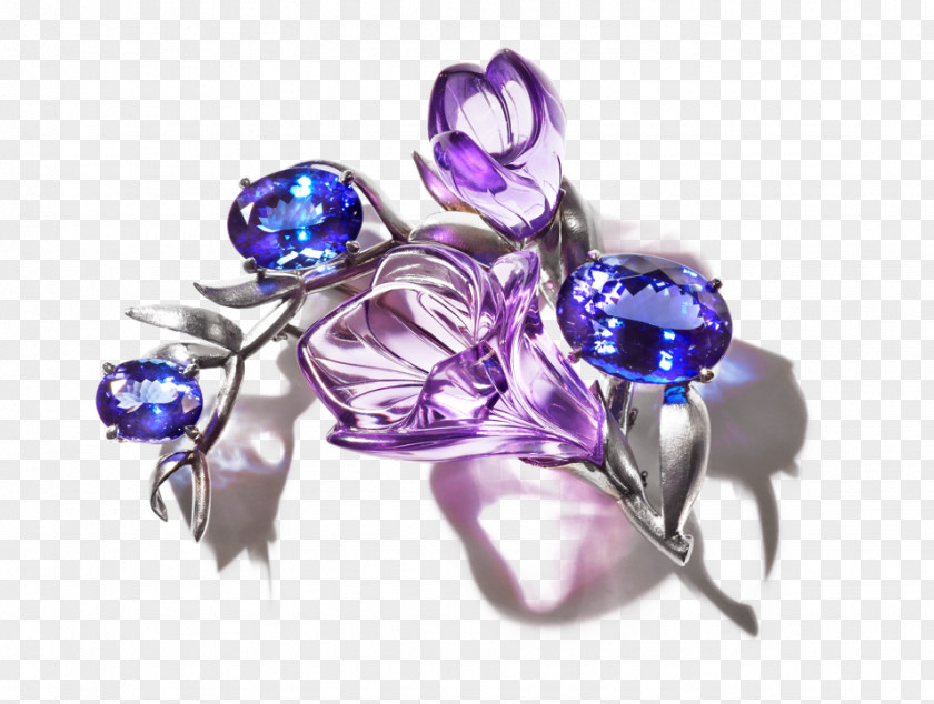 Jewellery Brooch Amethyst Gemstone Luxury PNG