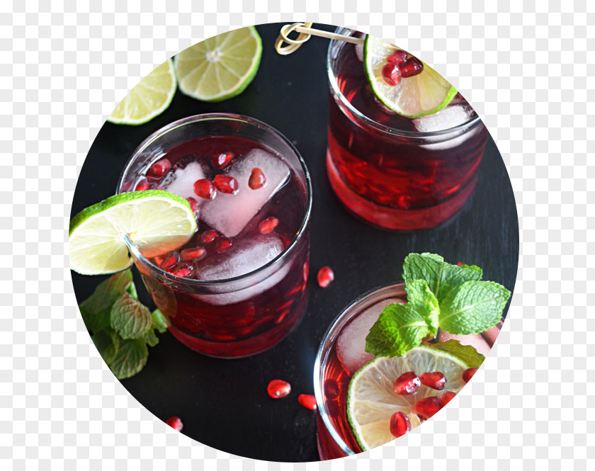 Mojito Cocktail Garnish Mint Julep Pomegranate Juice PNG