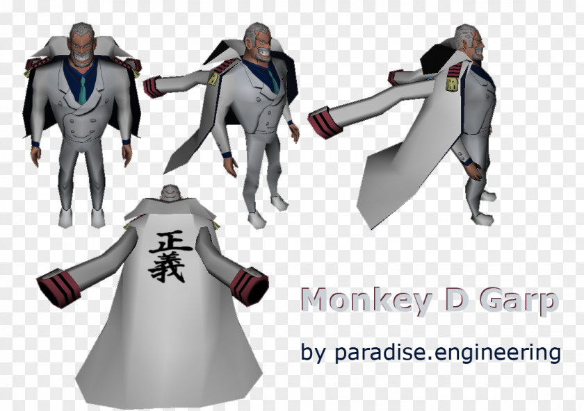 Monkey D Garp D. Outerwear Brand PNG