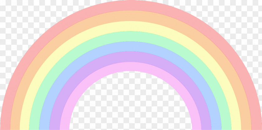 Pastel Rainbow Clip Art PNG