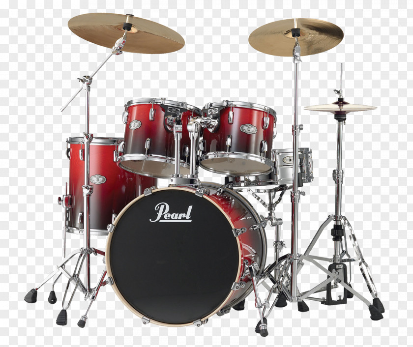 Red Drum Percussion Pearl Drums Acoustic Guitar PNG
