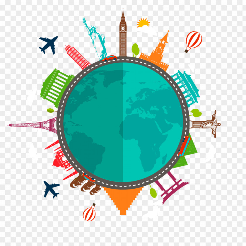Travel Infographic Clip Art PNG
