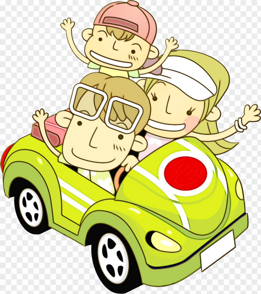 Child Animated Cartoon Motor Vehicle Mode Of Transport Clip Art PNG