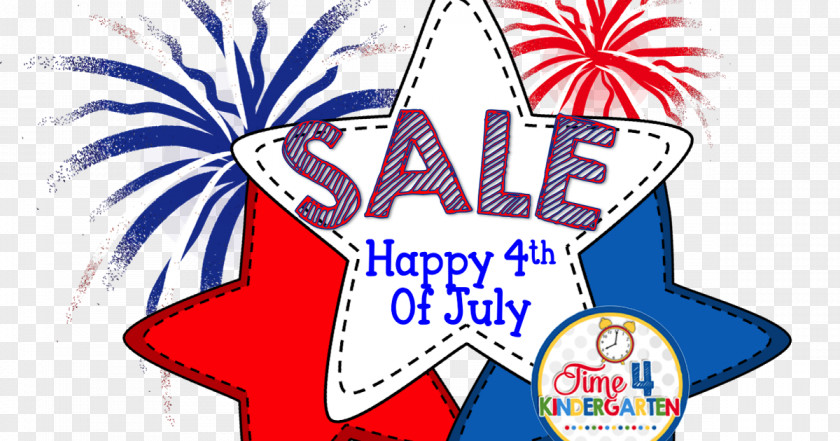 July 4th Sale Character Recreation Clip Art PNG