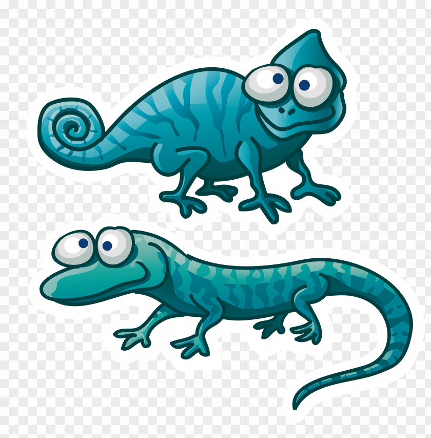 Vector Chameleon Material Reptile Lizard Chameleons U722cu884cu52a8u7269: U8725u8734 Clip Art PNG