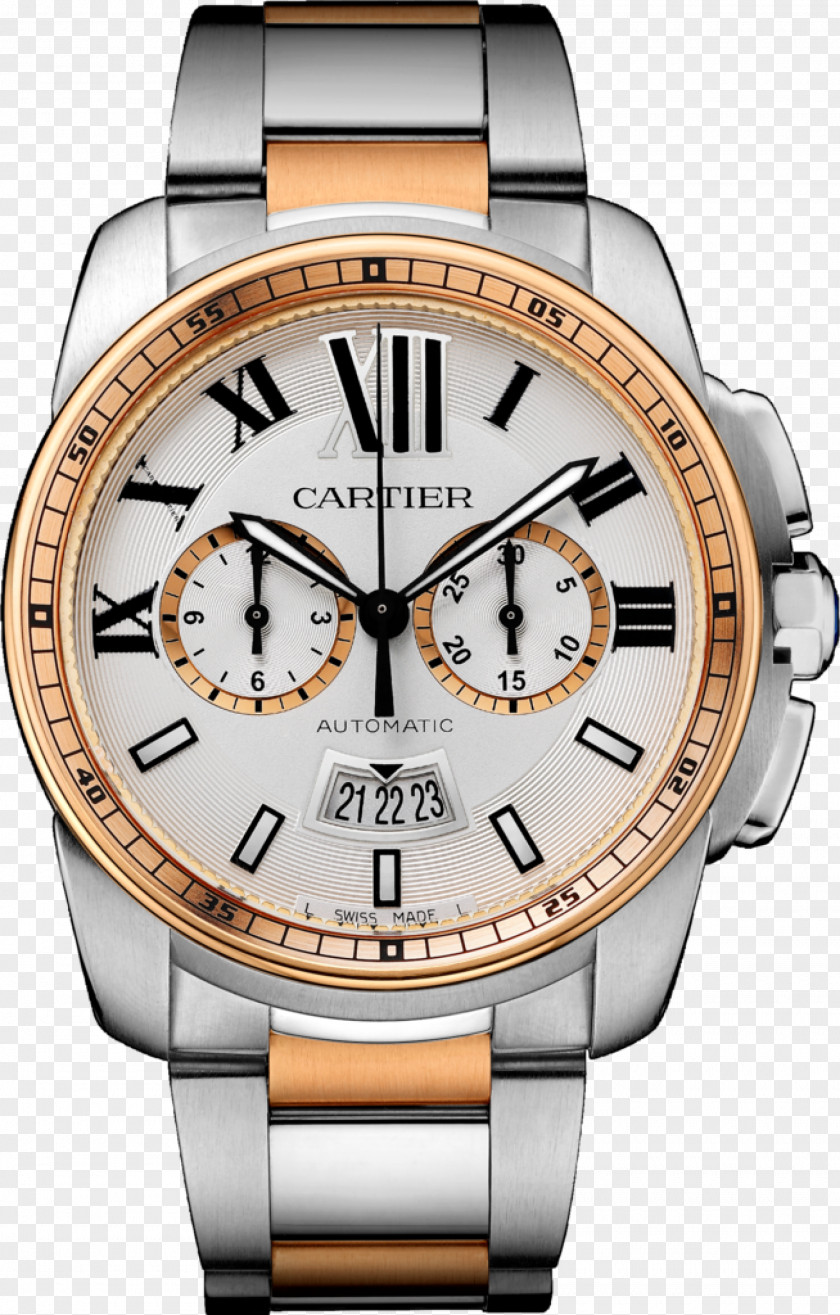 Watch Cartier Calibre De Diver Chronograph Movement PNG