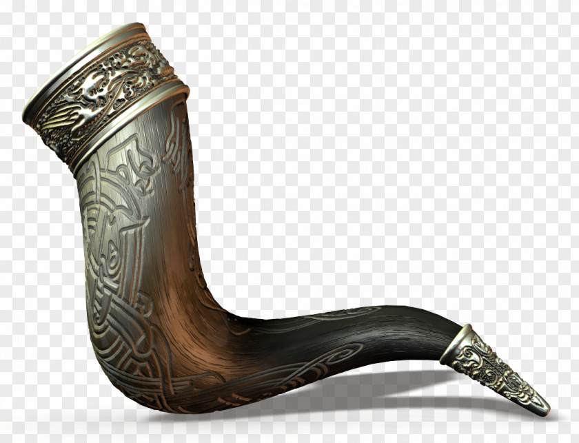 Beer Drinking Horn Viking Mead PNG