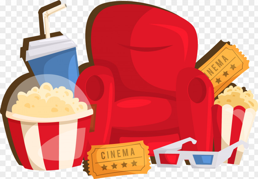 Cinema Movie Theater Film Vector Graphics Illustration PNG