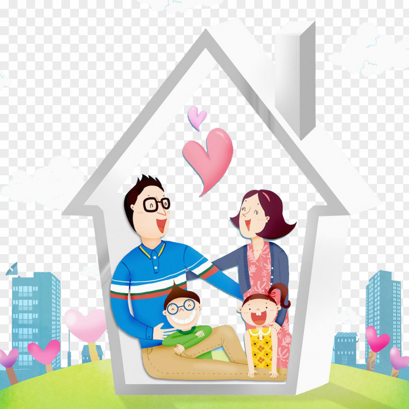 Family And House No Clip Art PNG