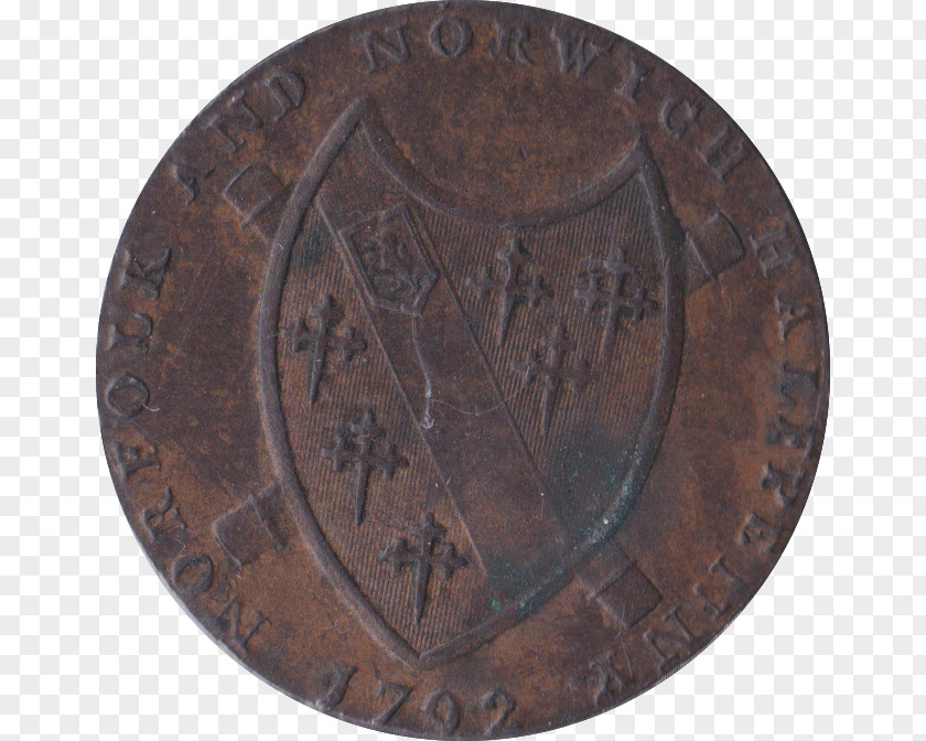 Fourpence Copper Carving Brown PNG