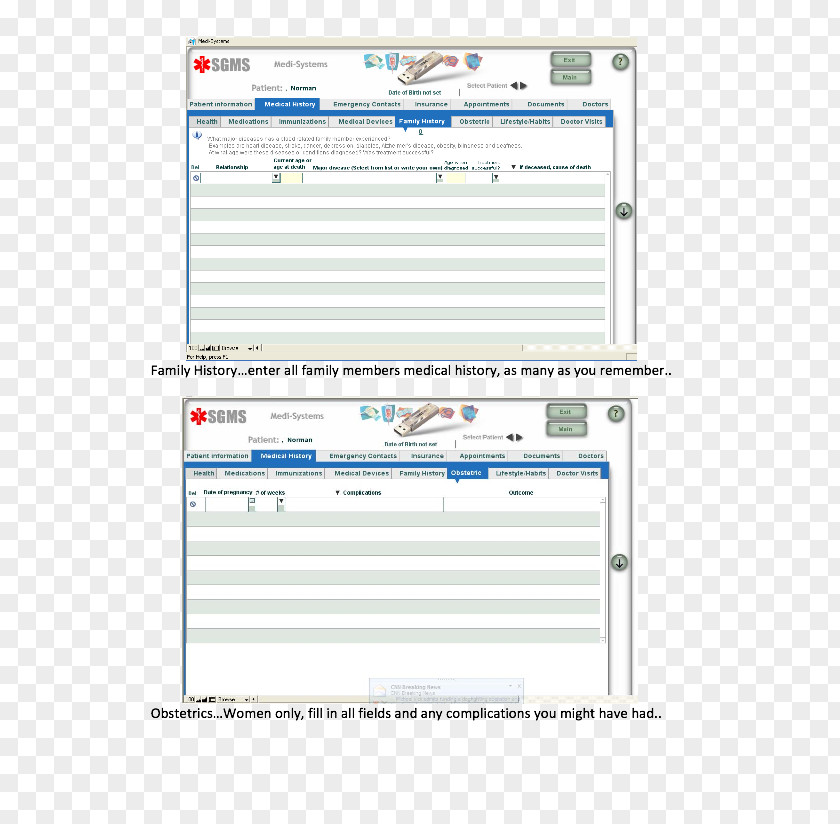 Medical Records Web Page Screenshot Computer Program Line PNG