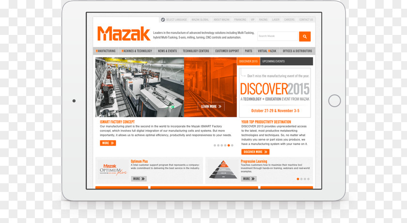 User Experience Product Web Page Yamazaki Mazak Corporation Design Logo PNG