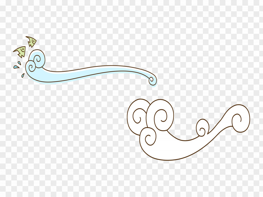 Wave Wind Fish PNG