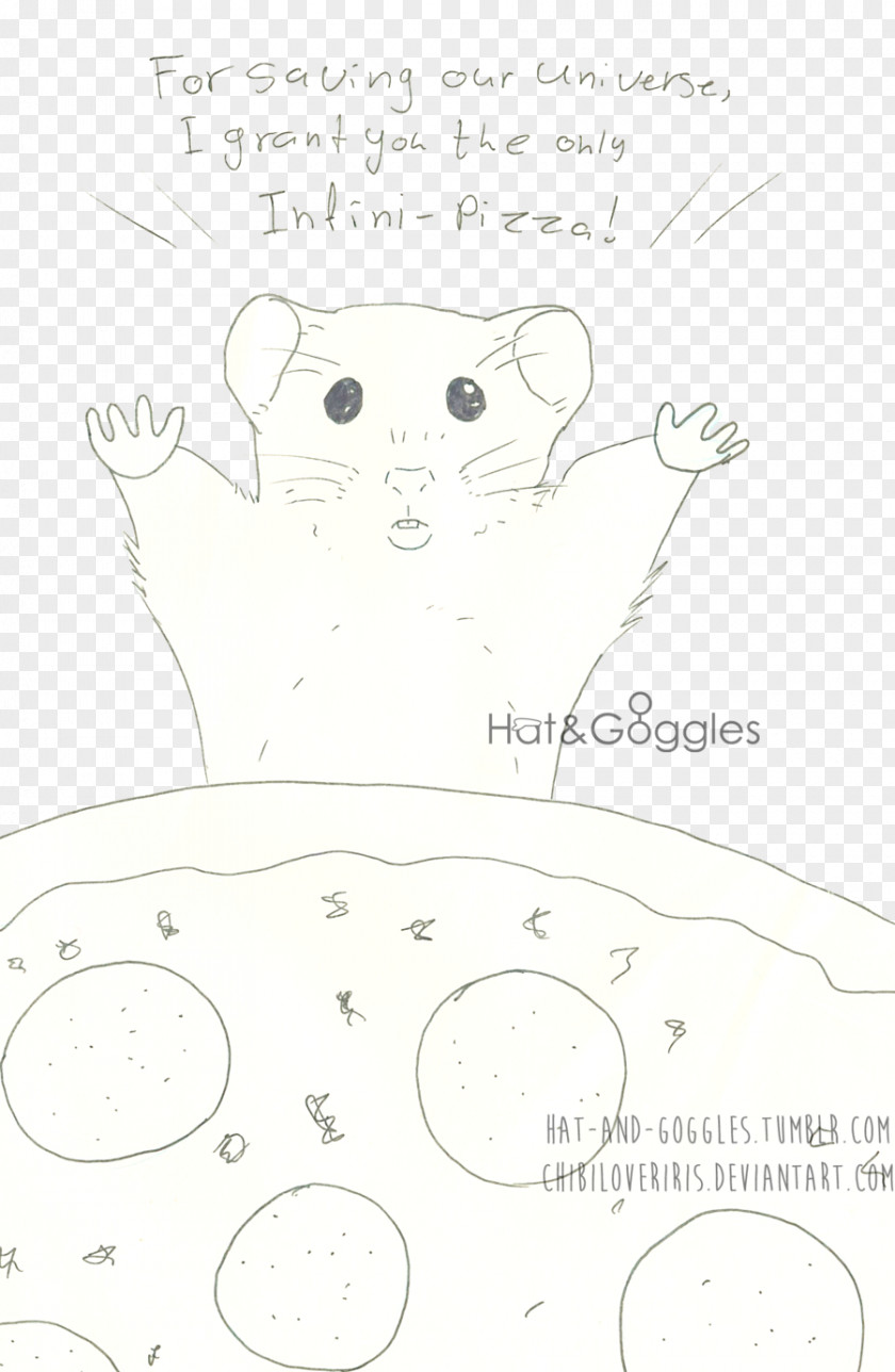Cute Hamster Drawing Line Art Cat Sketch PNG