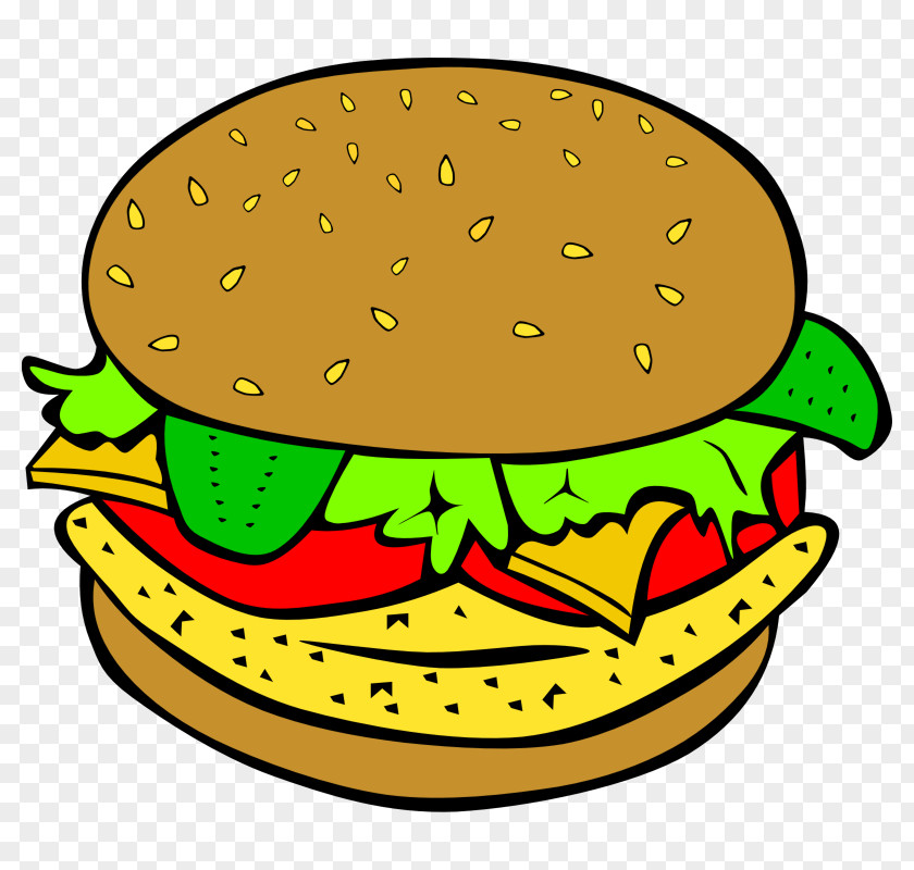 Free Windows Clipart Junk Food Hamburger Fast Cheeseburger Clip Art PNG