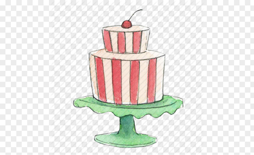 Hand-painted Double Cherry Cake Cupcake Birthday Chocolate Wedding PNG