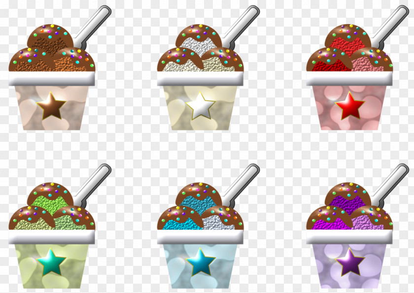 Ice Cream Sundae Cones Lollipop Caramel PNG