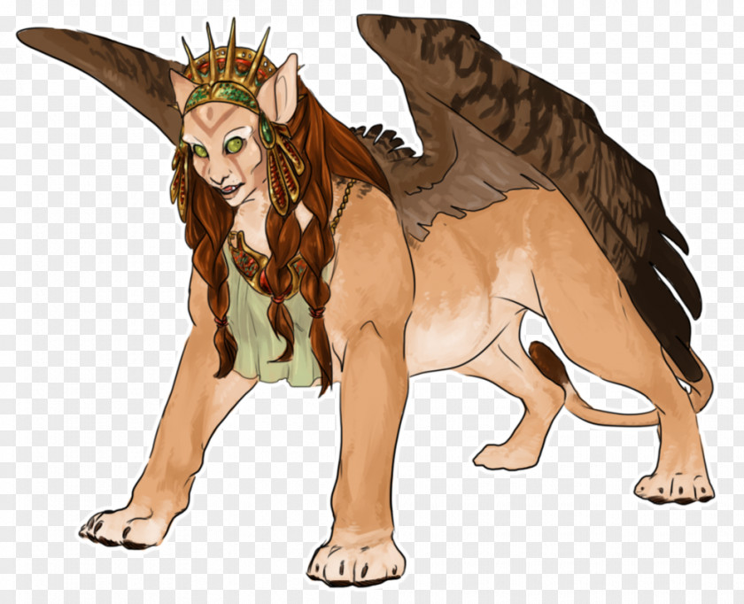 Riddle Sphinx Lion Cat Legendary Creature Dog Illustration PNG