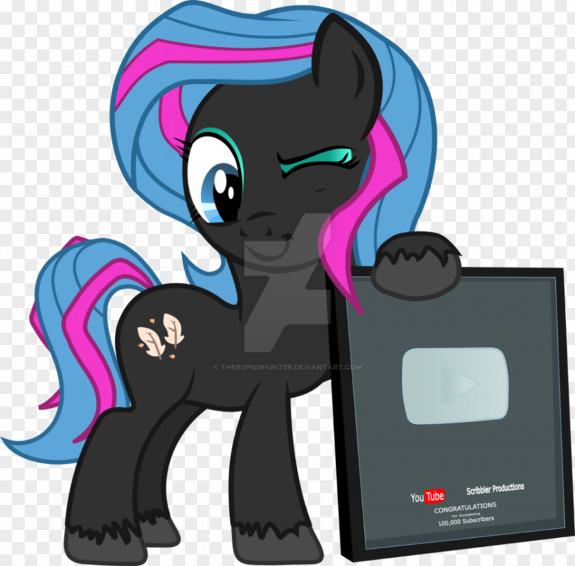 Silver Play Button My Little Pony Cartoon Scribbler Productions YouTube PNG