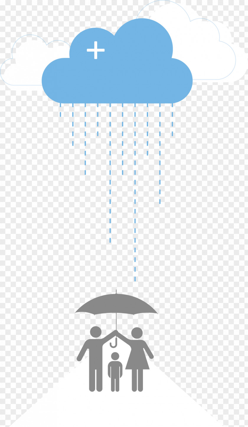 Vector Rain Cloud Drop PNG