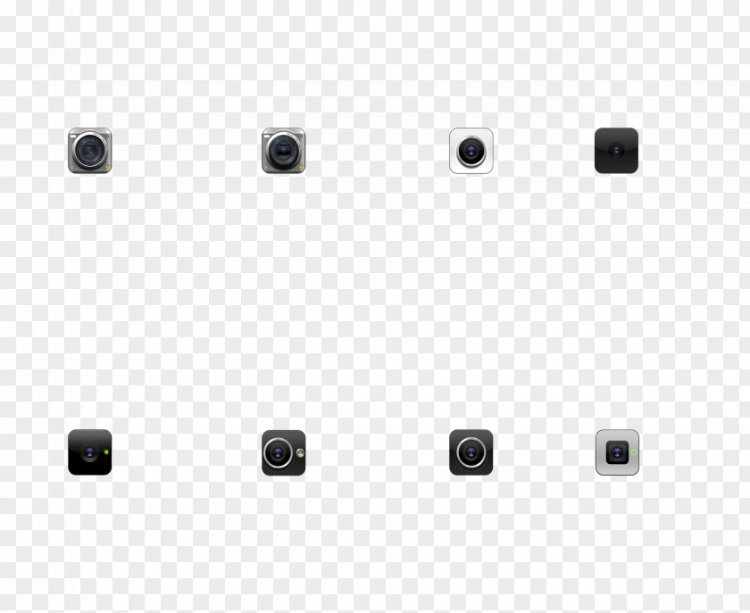 Eight Combinations Of Camera Line Point Angle Black And White PNG