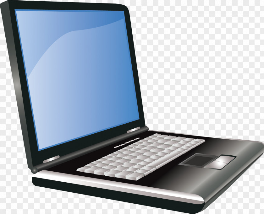 Hand Drawn Computer Netbook Laptop Dell Personal Output Device PNG