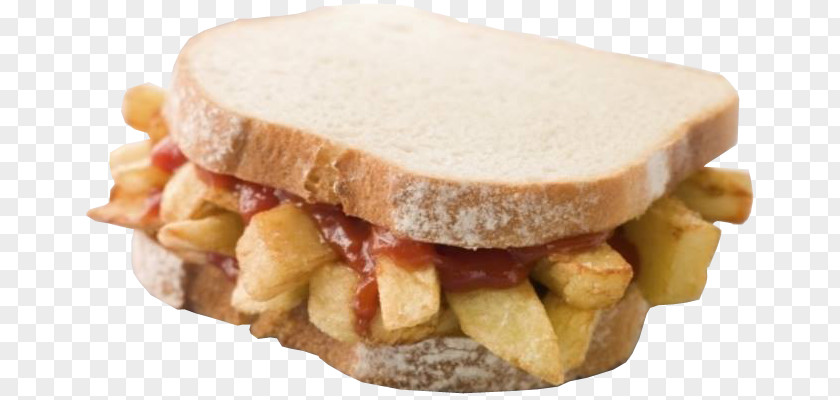 Sandwich Chip Butty French Fries Fish And Chips British Cuisine White Bread PNG