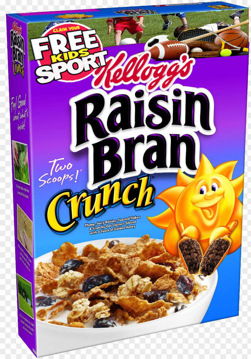 Breakfast Cereal Kellogg's Raisin Bran Crunch PNG