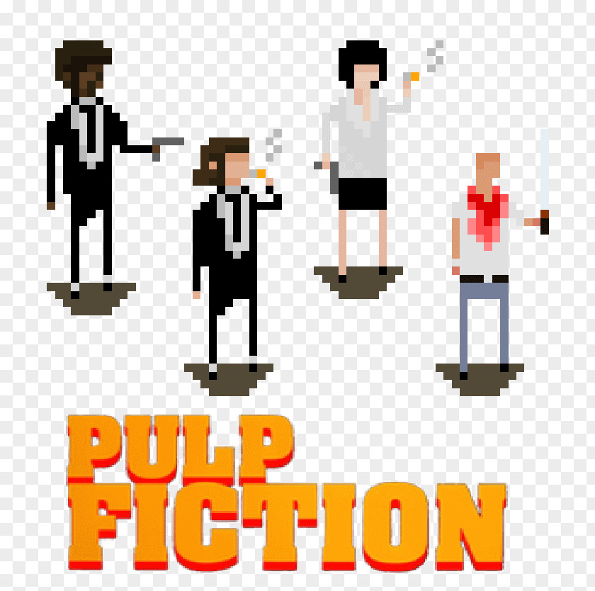 Pulp Fiction Pixel Art Character Digital DeviantArt PNG