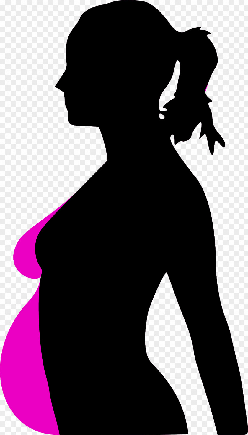 Sillhouette Teenage Pregnancy Woman Clip Art PNG