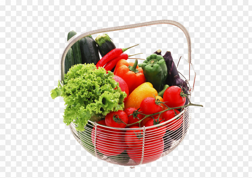 Vegetable Basket Bell Pepper Food Fruit PNG