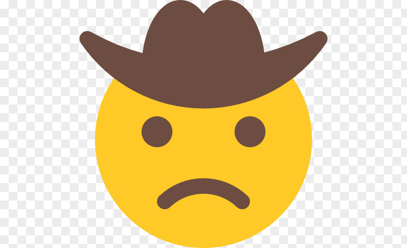 Emoji Sadness Cowboy Emoticon PNG