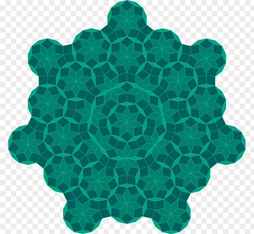 Geometrical Penrose Tiling Tessellation Aperiodic Pentagonal Heptagonal PNG