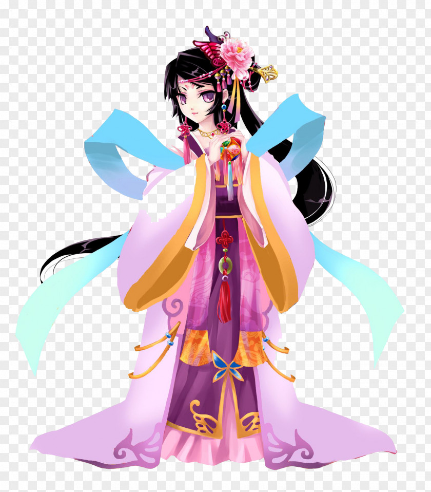 Goddess Of The Moon Sister Change Hou Yi U5ae6u5a25u5954u6708 Mid-Autumn Festival Q-version PNG